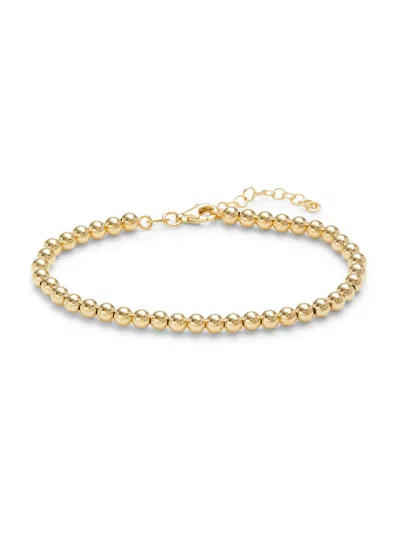 Saks Fifth Avenue Made In Italy Women's 14k Yellow Gold Ball Bracelet