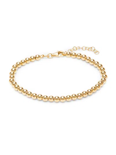 Saks Fifth Avenue Made In Italy Women's 14k Yellow Gold Beaded Bracelet