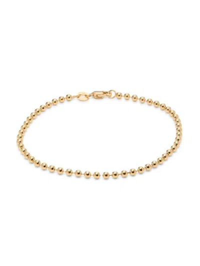 Saks Fifth Avenue Made In Italy Women's 14k Yellow Gold Beaded Bracelet