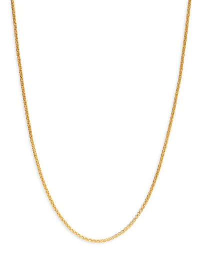 Saks Fifth Avenue Made In Italy Women's 14k Yellow Gold Box Chain