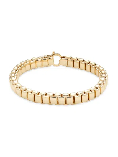 Saks Fifth Avenue Made In Italy Women's 14k Yellow Gold Box Chain Bracelet