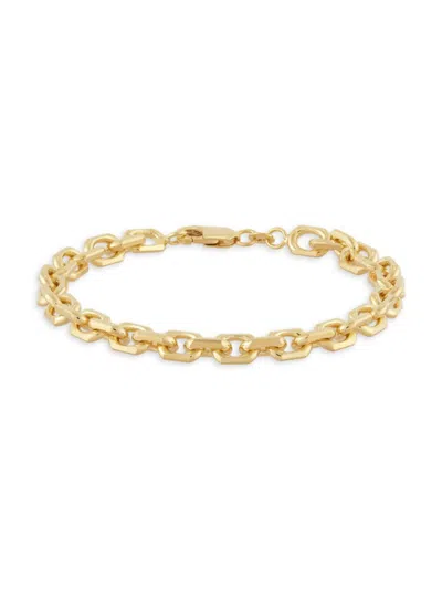 Saks Fifth Avenue Made In Italy Women's 14k Yellow Gold Cable Chain Bracelet