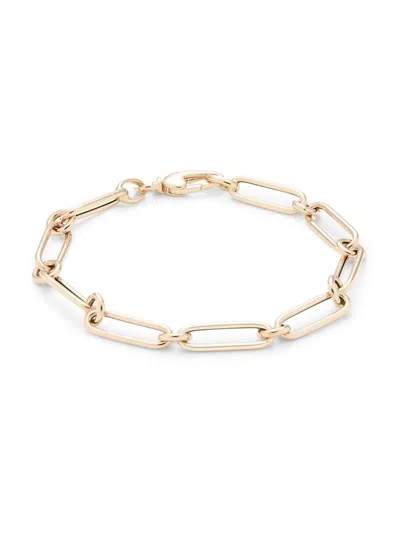 Saks Fifth Avenue Made In Italy Women's 14k Yellow Gold Chain Bracelet