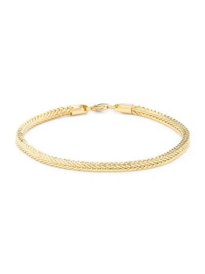 Saks Fifth Avenue Made In Italy Women's 14k Yellow Gold Chain Bracelet