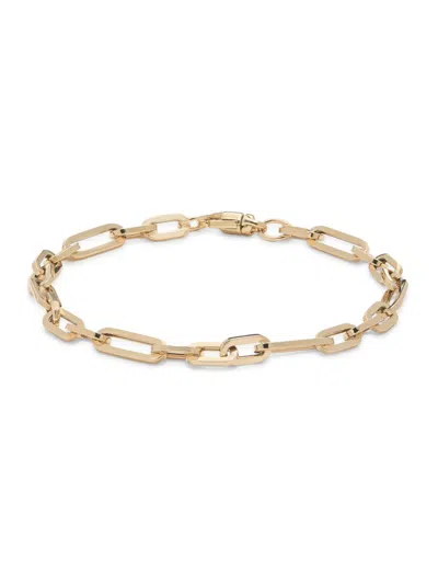 Saks Fifth Avenue Made In Italy Women's 14k Yellow Gold Chainlink Bracelet
