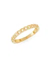 SAKS FIFTH AVENUE MADE IN ITALY WOMEN'S 14K YELLOW GOLD CURB CHAIN BAND RING
