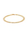 SAKS FIFTH AVENUE MADE IN ITALY WOMEN'S 14K YELLOW GOLD CURB CHAIN BRACELET