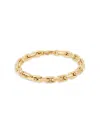 SAKS FIFTH AVENUE MADE IN ITALY WOMEN'S 14K YELLOW GOLD CYLINDER LINK CHAIN BRACELET