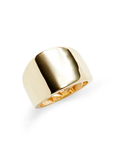 Saks Fifth Avenue Made In Italy Women's 14k Yellow Gold Dome Ring