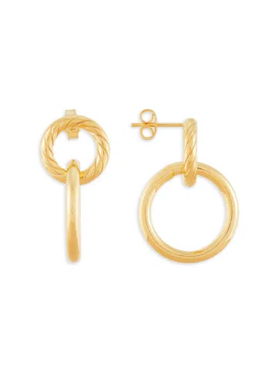 Saks Fifth Avenue Made In Italy Women's 14k Yellow Gold Door Knocker Earrings