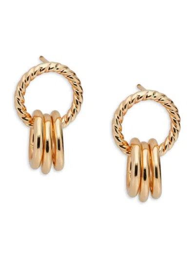 Saks Fifth Avenue Made In Italy Women's 14k Yellow Gold Drop Earrings