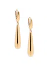 Saks Fifth Avenue Made In Italy Women's 14k Yellow Gold Eggplant Drop Earrings In Eggplant