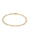 SAKS FIFTH AVENUE MADE IN ITALY WOMEN'S 14K YELLOW GOLD FIGARO CHAIN BRACELET
