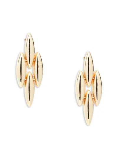 Saks Fifth Avenue Made In Italy Women's 14k Yellow Gold Geometric Drop Earrings