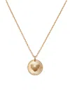 SAKS FIFTH AVENUE MADE IN ITALY WOMEN'S 14K YELLOW GOLD HEART PENDANT CHAIN NECKLACE