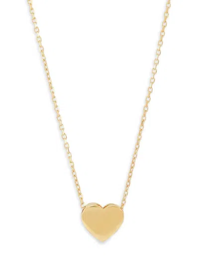 Saks Fifth Avenue Made In Italy Women's 14k Yellow Gold Heart Pendant Necklace