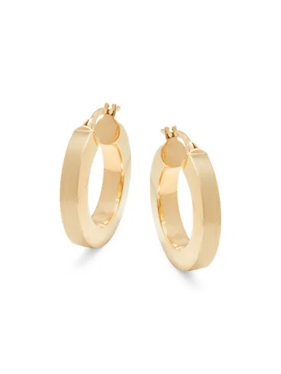 Saks Fifth Avenue Made In Italy Women's 14k Yellow Gold Hoop Earrings