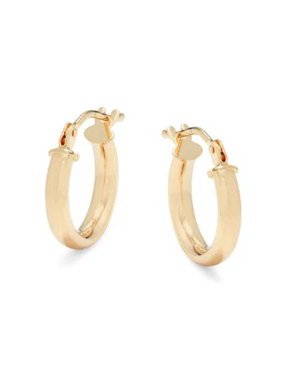 Saks Fifth Avenue Made In Italy Women's 14k Yellow Gold Hoop Earrings