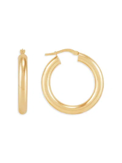 Saks Fifth Avenue Made In Italy Women's 14k Yellow Gold Hoop Earrings