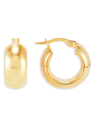 Saks Fifth Avenue Made In Italy Women's 14k Yellow Gold Hoop Earrings