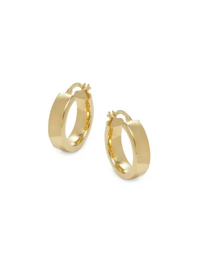 Saks Fifth Avenue Made In Italy Women's 14k Yellow Gold Hoop Earrings