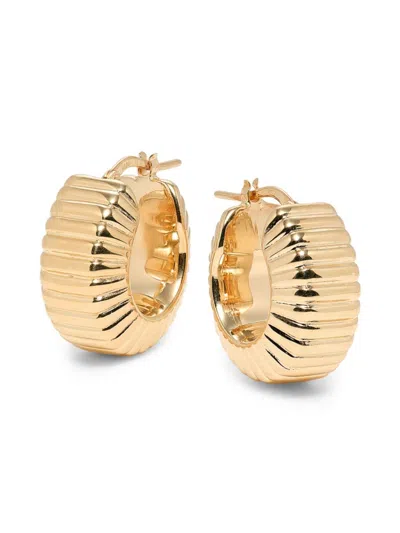 Saks Fifth Avenue Made In Italy Women's 14k Yellow Gold Hoop Earrings