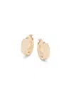 Saks Fifth Avenue Made In Italy Women's 14k Yellow Gold Huggie Earrings In Yellow Gold