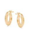 Saks Fifth Avenue Made In Italy Women's 14k Yellow Gold Huggie Earrings In Yellow Gold