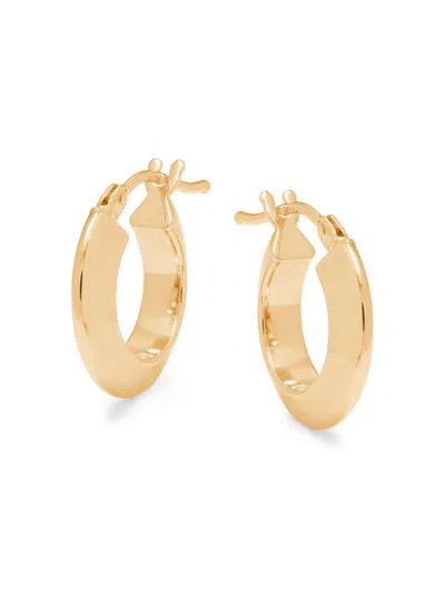 Saks Fifth Avenue Made In Italy Women's 14k Yellow Gold Huggie Earrings