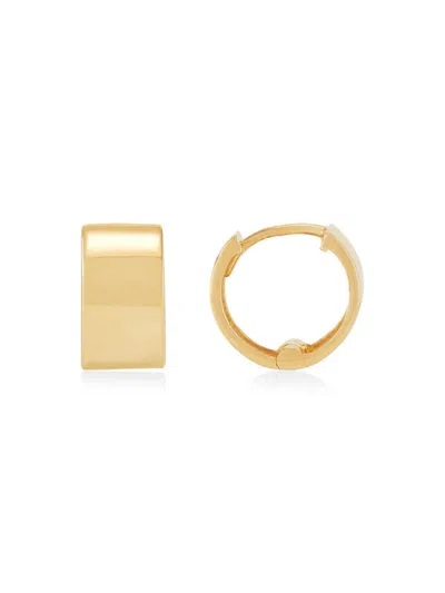 Saks Fifth Avenue Made In Italy Women's 14k Yellow Gold Huggie Earrings