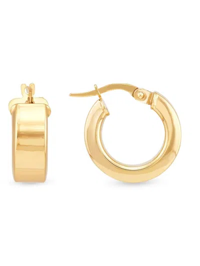 Saks Fifth Avenue Made In Italy Women's 14k Yellow Gold Huggie Earrings