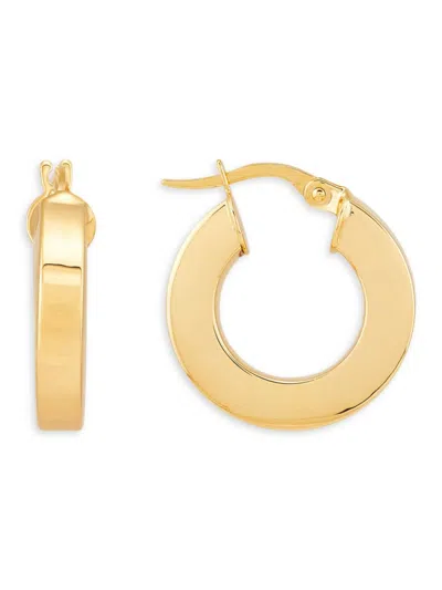 Saks Fifth Avenue Made In Italy Women's 14k Yellow Gold Huggie Earrings