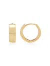 Saks Fifth Avenue Made In Italy Women's 14k Yellow Gold Huggie Earrings In Yellow Gold