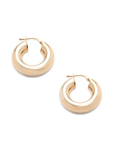Saks Fifth Avenue Made In Italy Women's 14k Yellow Gold Huggie Earrings