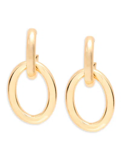 Saks Fifth Avenue Made In Italy Women's 14k Yellow Gold Interlock Link Drop Earrings