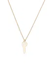 SAKS FIFTH AVENUE MADE IN ITALY WOMEN'S 14K YELLOW GOLD KEY PENDANT NECKLACE