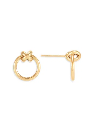 Saks Fifth Avenue Made In Italy Women's 14k Yellow Gold Knot Stud Earrings