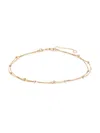 SAKS FIFTH AVENUE MADE IN ITALY WOMEN'S 14K YELLOW GOLD LAYERED STATION BRACELET