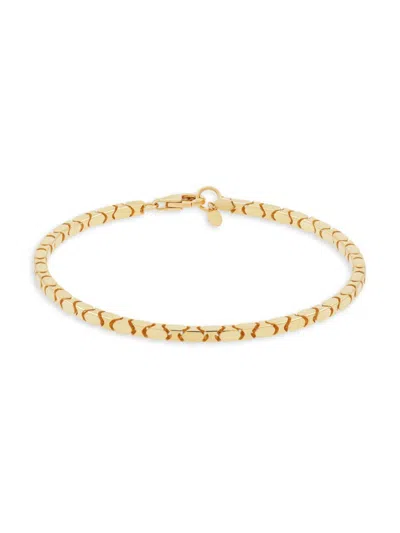 Saks Fifth Avenue Made In Italy Women's 14k Yellow Gold Link Bracelet