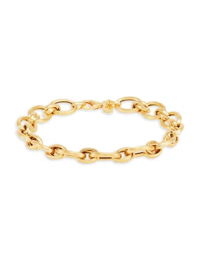 Saks Fifth Avenue Made In Italy Women's 14k Yellow Gold Link Bracelet