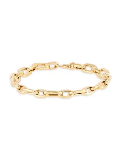 Saks Fifth Avenue Made In Italy Women's 14k Yellow Gold Link Bracelet