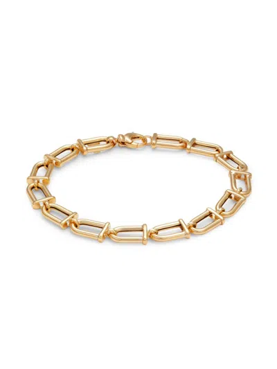 Saks Fifth Avenue Made In Italy Women's 14k Yellow Gold Link Bracelet