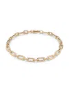 Saks Fifth Avenue Made In Italy Women's 14k Yellow Gold Link Bracelet In Yellow Gold