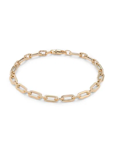 Saks Fifth Avenue Made In Italy Women's 14k Yellow Gold Link Bracelet