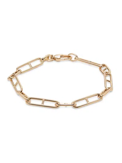 Saks Fifth Avenue Made In Italy Women's 14k Yellow Gold Link Bracelet