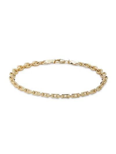 Saks Fifth Avenue Made In Italy Women's 14k Yellow Gold Link Bracelet