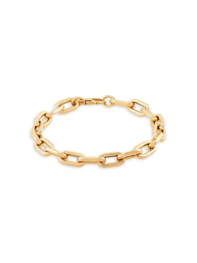 Saks Fifth Avenue Made In Italy Women's 14k Yellow Gold Link Chain Bracelet