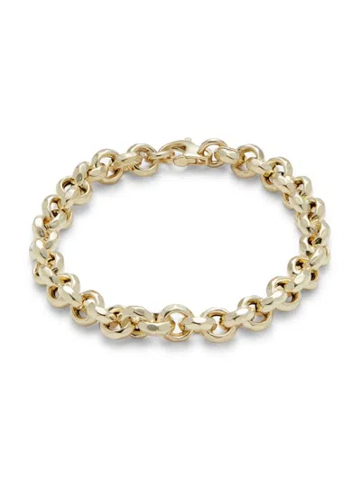 Saks Fifth Avenue Made In Italy Women's 14k Yellow Gold Link Chain Bracelet