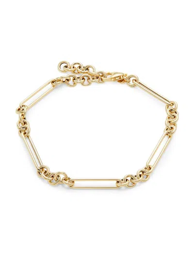 Saks Fifth Avenue Made In Italy Women's 14k Yellow Gold Link Chain Bracelet