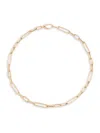 SAKS FIFTH AVENUE MADE IN ITALY WOMEN'S 14K YELLOW GOLD LINK CHAIN NECKLACE/17''